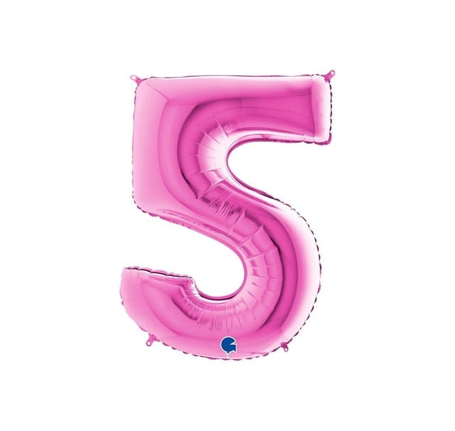 Nummer ""5"" magenta