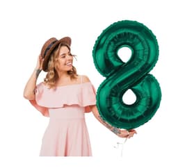Nummer ""8"" Grønn
