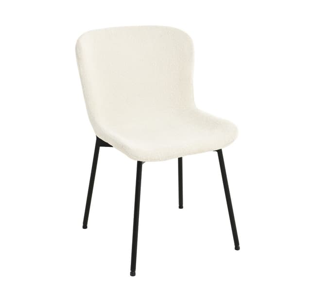 Stol MANOLO vit boucle