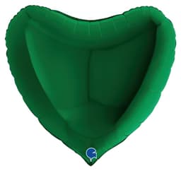 Hjärta Grön Mörk ballong