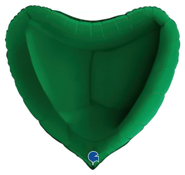 Hjärta Grön Mörk ballong