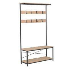 Eteinen itse HEDVIG 100x36xH180cm, saarni/musta