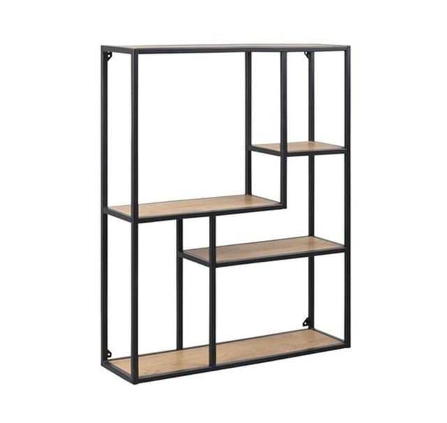 Vegghylle SEAFORD 75x20xH91cm, eik
