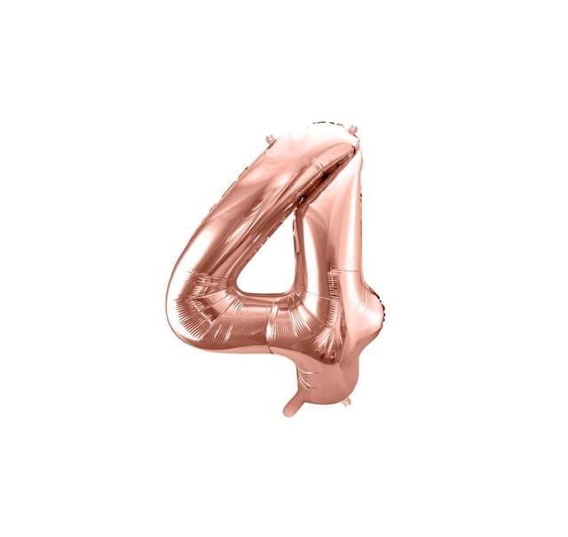 Nummer ""4"" rosa guld