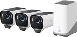 Eufy eufyCam S3 Pro 4K overvåkningskamera (3-pakning)