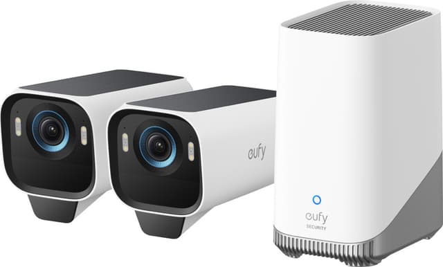 Eufy eufyCam S3 Pro 4K overvåkningskamera (2-pakning)
