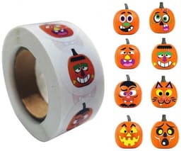 500 Halloween-klistremerker, Rull