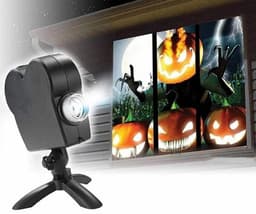 Fönsterprojektor med jul och halloween motiv