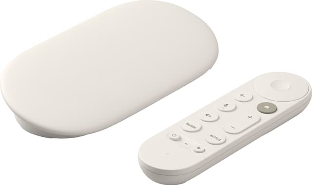 Google TV Streamer (4k) och Google TV Streamer Voice Remote