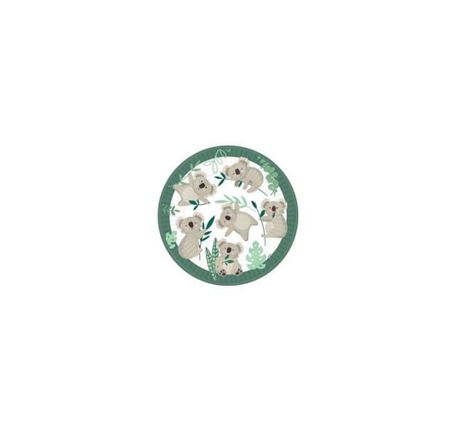 Tallerken 23,00cm (Koala), 8 stk i en pakke