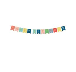 Banner Gratulerer med dagen, mix 15*175cm