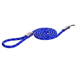 Gångkoppel Rogz Rope Medium 9mm 1,8m, blå reflektor