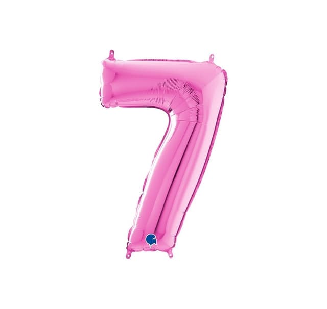 Nummer ""7"" magenta