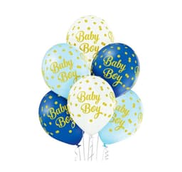 Latex sæt 'Baby Boy Dots' (6 stk)