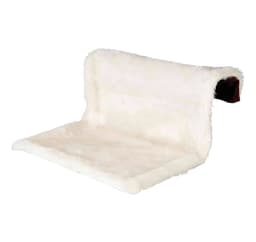 Radiatorseng, plys/ruskindslook, 26 cm, creme/brun