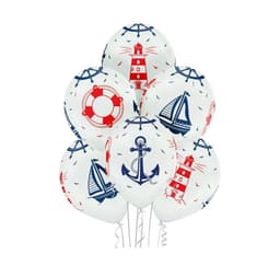 Latekssett 'Marine' (6 stk)