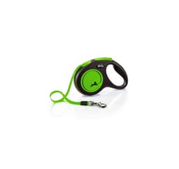 Gångkoppel Ny Neon M-tejp 5m grön, Flexi