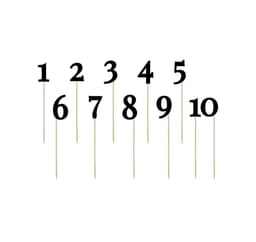 Kagepynt 'Number' 24-26cm