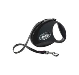 Gångkoppel Flexi Style M Ribbon 5m, svart