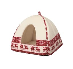 Seng Xmas Santa 38x35x38cm rød/krem