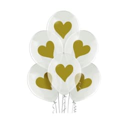 Latexset 'Gold Hearts' (6 st)