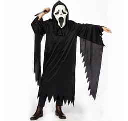Barndräkt (Ghost black/Scream) 128cm