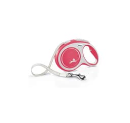 Walking leash flexi New Comfort L Ribbon 8m röd