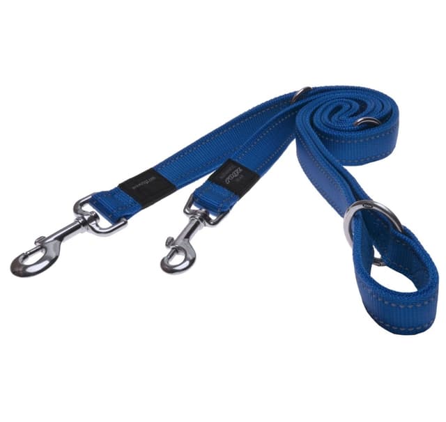 Walking leash Utility, medium, 16mm, Snake, blå reflektor, Rogz
