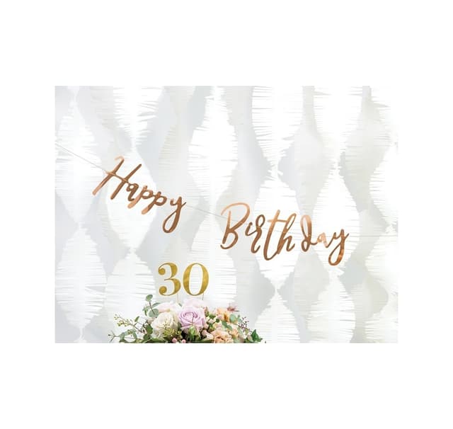 Banner tillykke med fødselsdagen 16,5*62cm