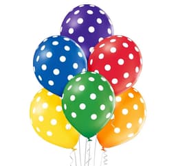 Latekssett 'Polka Dots ass' (6 stk)