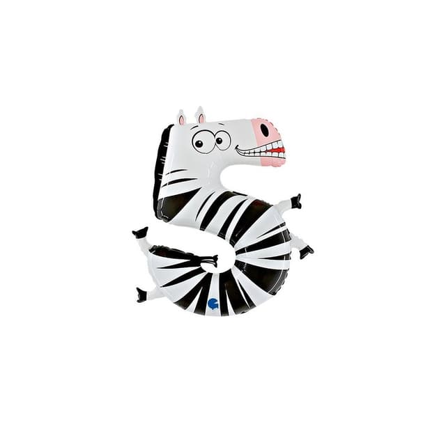 Nummer '5' Zebra