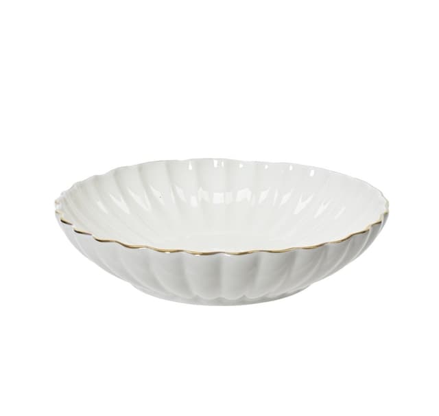 Tallrik SHELL D20xH4,5cm, porslin