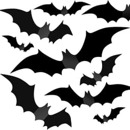 Fladdermus Halloween dekoration klistermärken 28-pack
