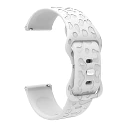 18 mm silikonikellon ranneke Garmin Forerunner 265S, Fossil GEN6, Huawei honor Valkoinen