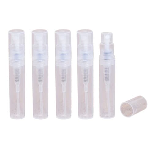 Mini refill sprayflaske/ rejseflaske til parfume 5-pak Gennemsigtig 3 ml