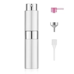 Påfyllningsbar parfym sprayflaska glasflaska legering skal 15 ml Silve