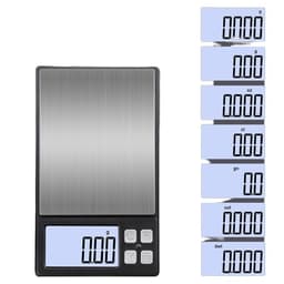 Digitalvåg, juvelerarvåg, precisionsvåg, guldvåg 500g/0,1g Svart