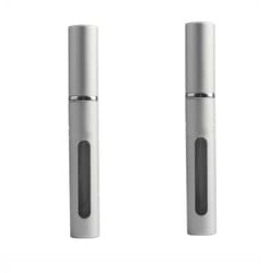 Liten Refill Flaska för Parfym Återfyllbar 5 ml 2-Pack Silver