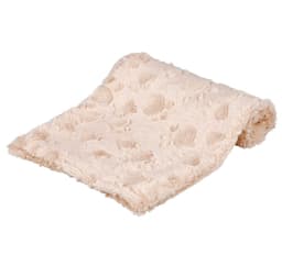 Hundtäcke Mysig, strukturerad mjuk plysch, 70 × 50 cm, beige