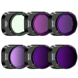 6-pack CPL+ND8/16/32/64/128PL-filter för DJI Mini 4 Pro Svart
