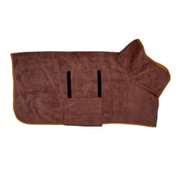 Hundebadekåpe, hundetørkende håndkle for kjæledyrdusj og bad med sterk absorpsjon Brun XS