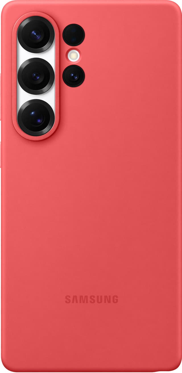 Galaxy S25 Ultra Silicone fodral (rött)