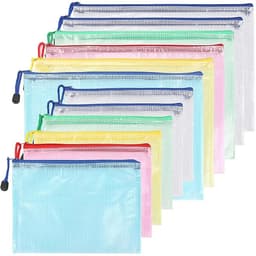 Lynlåsposer, 6 stk A4 og 6 stk A5 (ziplock)