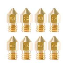 Ekstruderdyser til 3D-printere 8 stk Guld