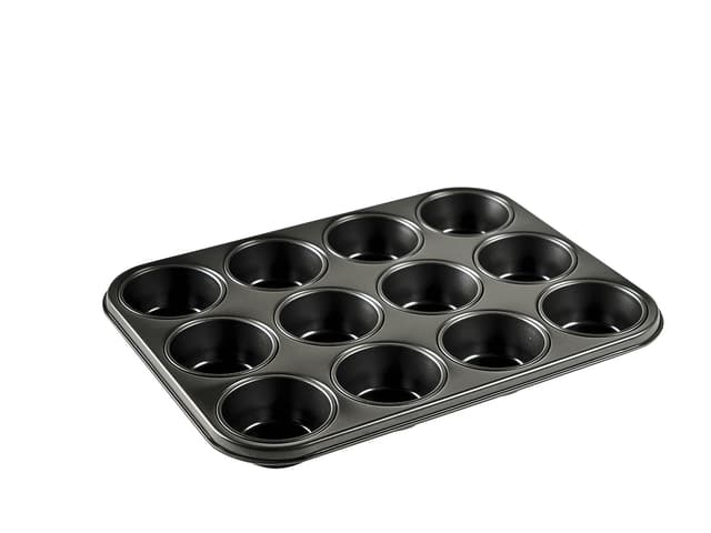 Blomsterbergs Muffinsform till 12 st. Black Steel