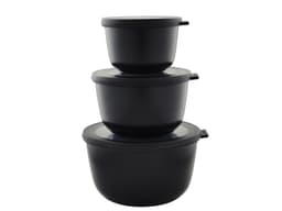 Mepal Cirqula high Bowl set 3 pcs Black