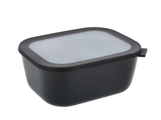 Mepal Cirqula Rektangulær skål m/låg 3000 ml Black