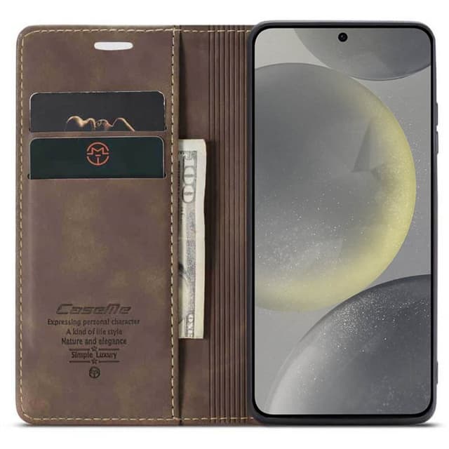 CaseMe mobilfodral 013 Samsung Galaxy S25 Plus - Coffee