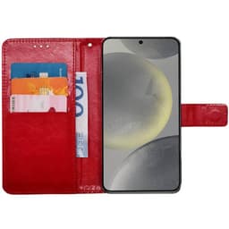 Wallet cover 3-kort Samsung Galaxy S25 Plus - Rød