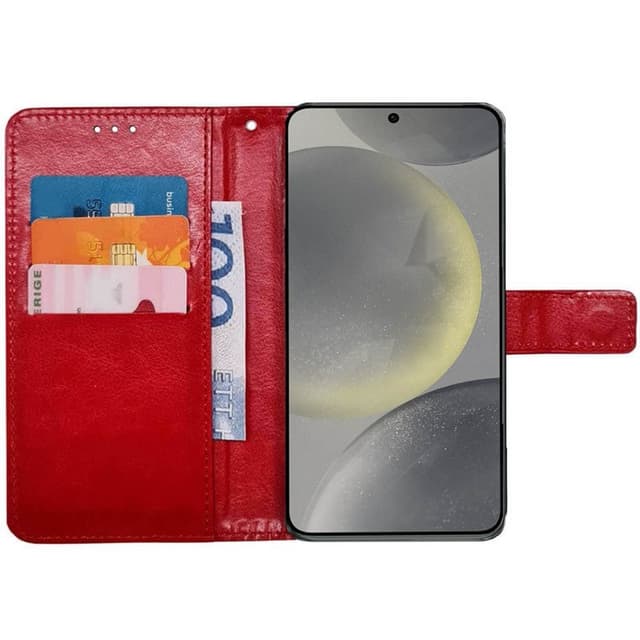 Wallet cover 3-kort Samsung Galaxy S25 Plus - Rød